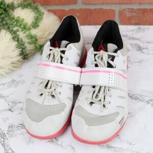 Reebok Crossfit CF-74 M46336 White Pink Sneaker Powerbax Strap Size 9.5 Women's
